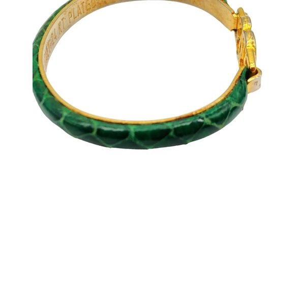 RARE Vintage 24K Gold Plated Gucci Italian Luxury Bracelet - Picture 3 of 7